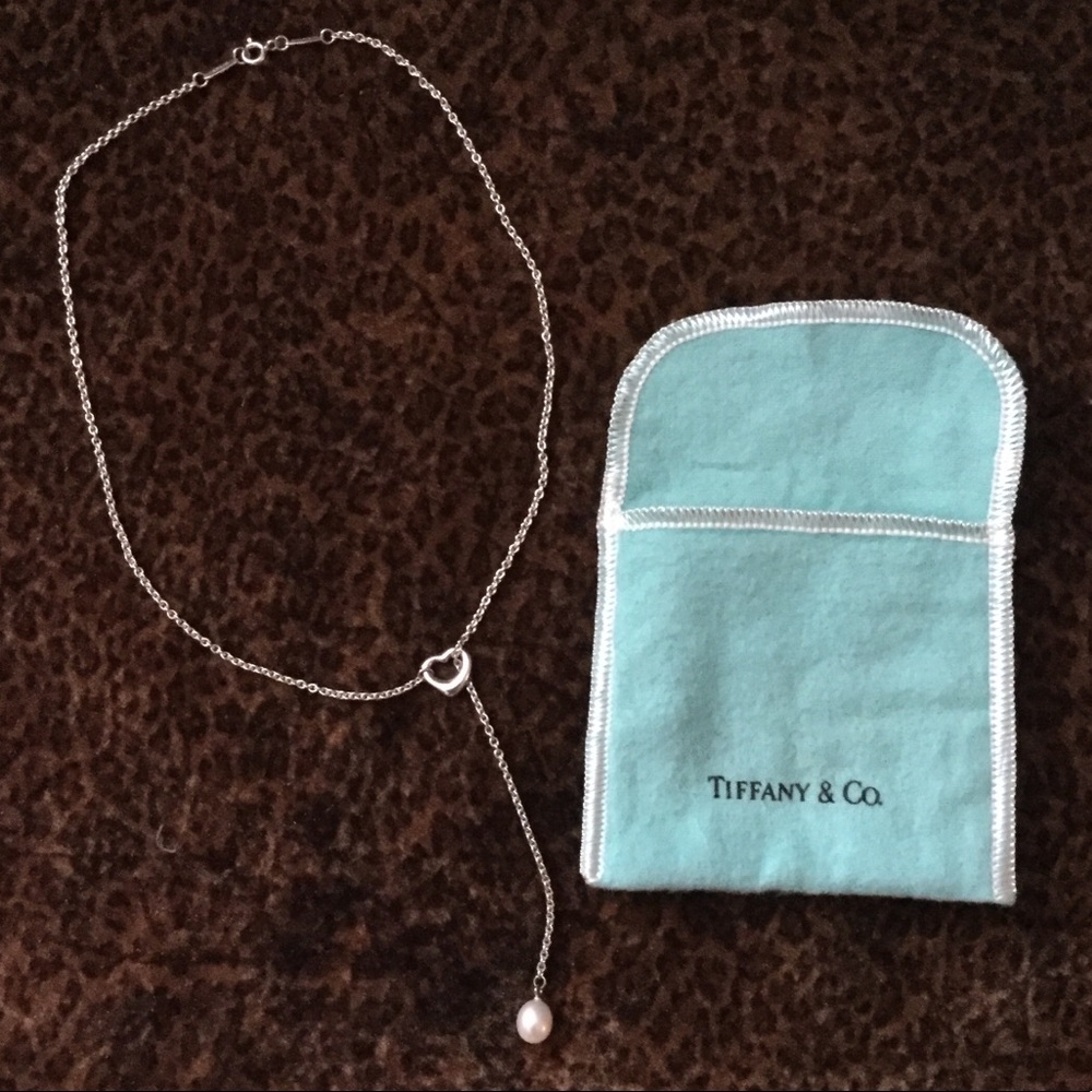 Tiffany’s Elsa Peretti pearl drop necklace